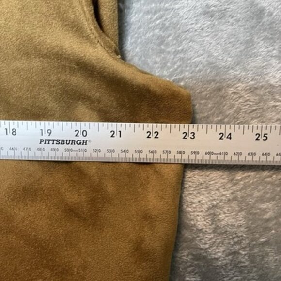 Notations Women Western Cowboy Ruffle Faux Suede Lightweight Jacket Top 2X Plus - Picture 8 of 11